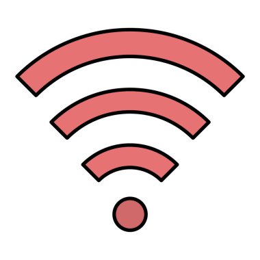 wifi simgesi vektör illüstrasyonu
