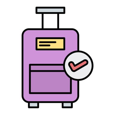 bavul ve çanta vektör çizimi tasarımı