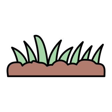 bitki simgesi vektör illüstrasyonu