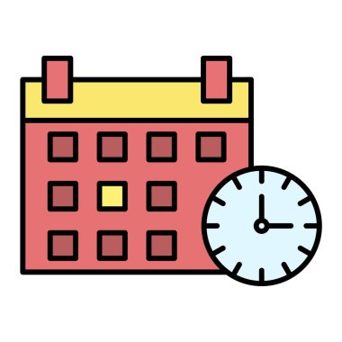 takvim tarihi simgesi vektör illüstrasyon grafik tasarımı