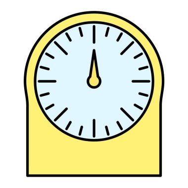 Bir saat simgesinin vektör illüstrasyonu