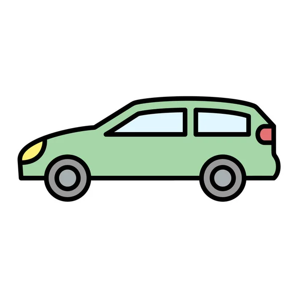 Car Flat Style Icon Vector — Stock Vector