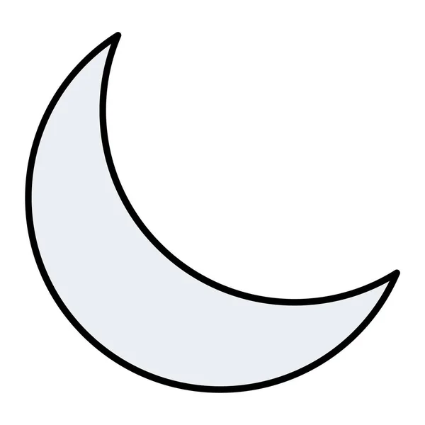 月球图标矢量插图 — 图库矢量图片
