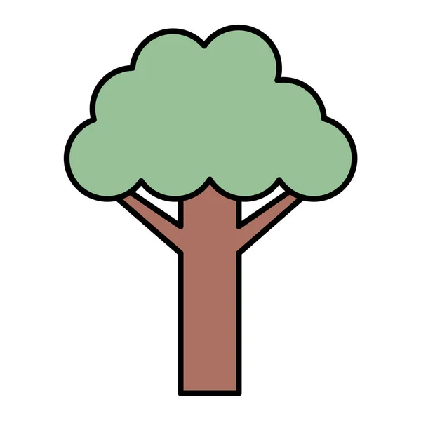 Árvore Ícone Vetor Ilustração — Vetor de Stock