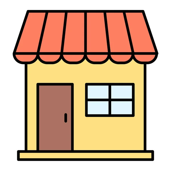 Store Web Icon Simple Illustration — Stock Vector