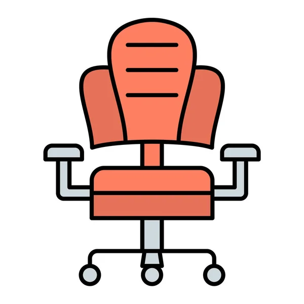 Biuro Krzesło Ikona Wektor Ilustracja — Wektor stockowy