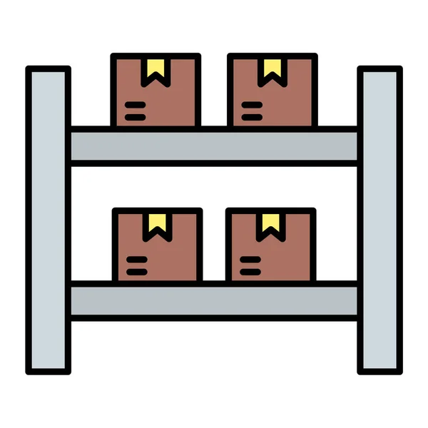 Box Icon Vektor Illustration — Stockvektor