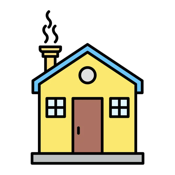 Het Huis Web Icoon Eenvoudige Illustratie — Stockvector