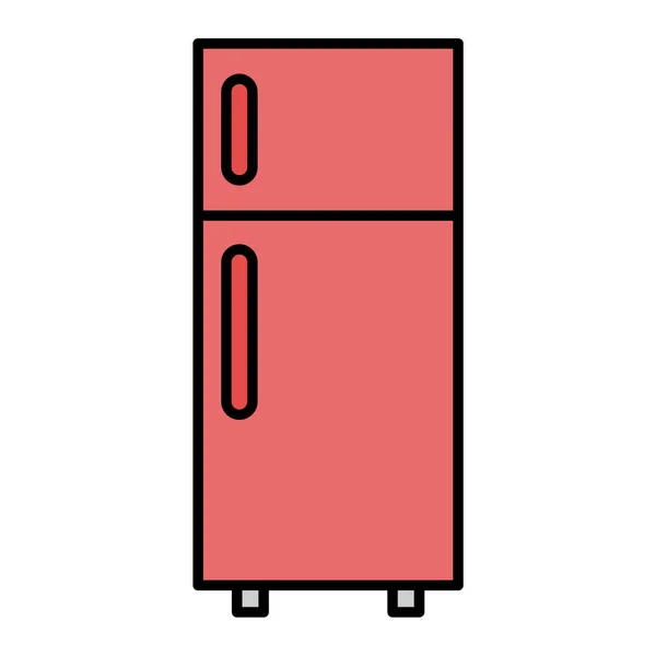 Buzdolabı Vektör Satırı Simgesi — Stok Vektör
