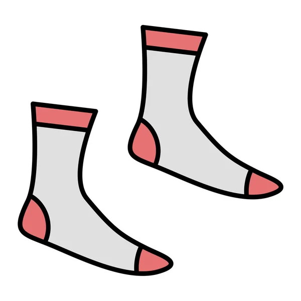 袜子图标 用于Web的袜子矢量图标的概要说明 — 图库矢量图片