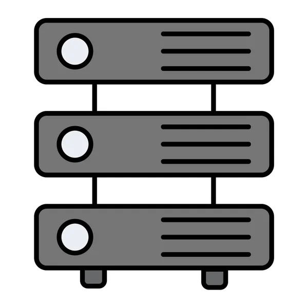 Abbildung Des Server Icon Vektors — Stockvektor