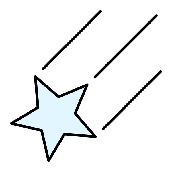 Estrella Icono Web Ilustración Simple — Vector de stock