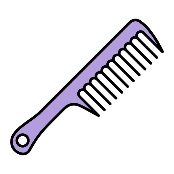 Ikona Grzebienia Kreskówka Barber Wektor Symbol Ilustracji Zapasów Odizolowane Tło — Wektor stockowy