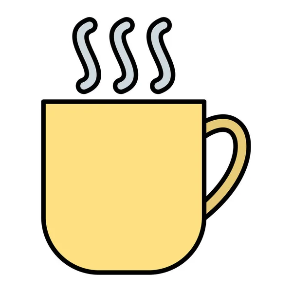 Café Icono Web Ilustración Simple — Vector de stock