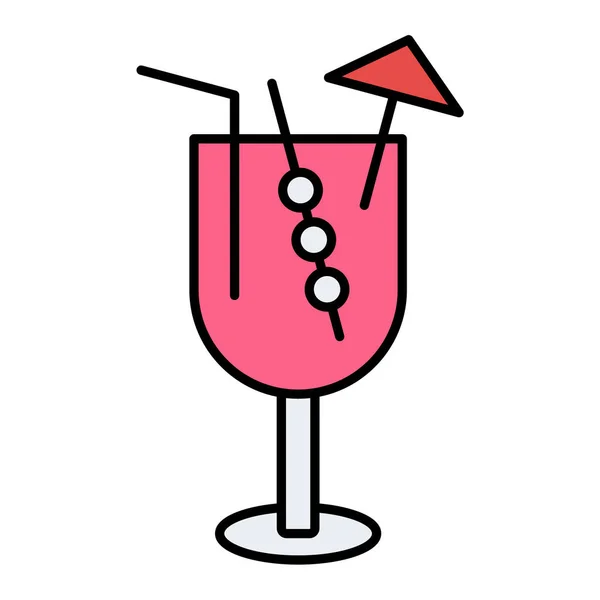 Icono Cóctel Ilustración Simple Los Iconos Vectores Bebidas Para Diseño — Archivo Imágenes Vectoriales