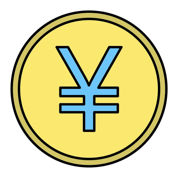 Yen Icon Vector Illustration — Stock Vector