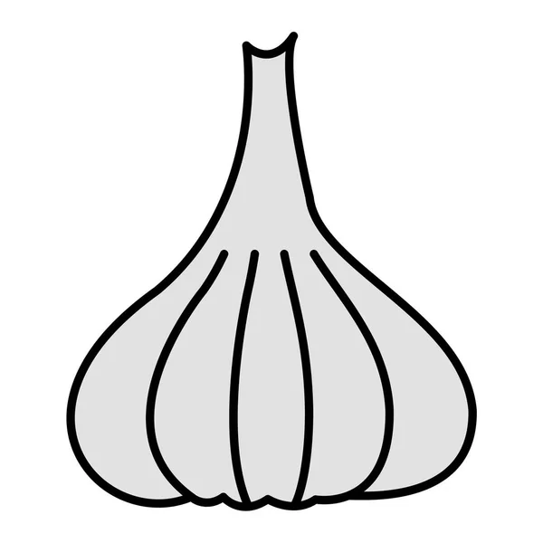 Garlic Icon Hand Drawn Vector Illustration — Stock Vector