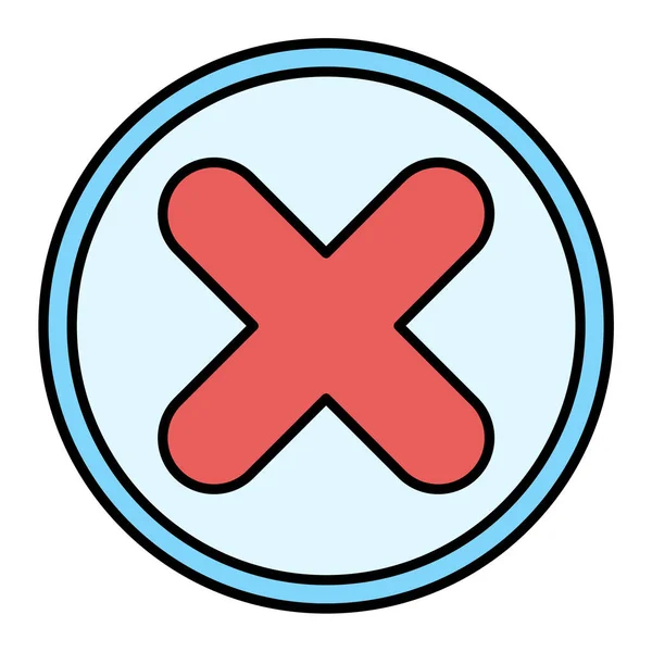 Cancel Icon Vector Illustration — Stock Vector