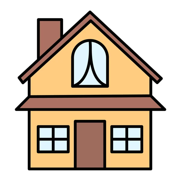 Huis Pictogram Vector Illustratie — Stockvector