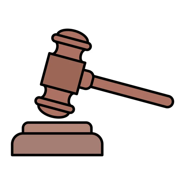 Richtergabel Ikone Cartoon Illustration Des Rechtsgerichtsvektorsymbols Für Das Web — Stockvektor