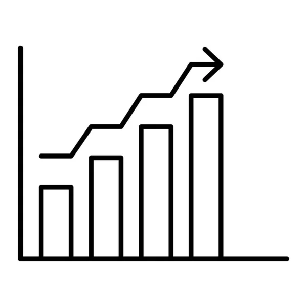 Negocio Gráfico Icono Vector Ilustración — Vector de stock