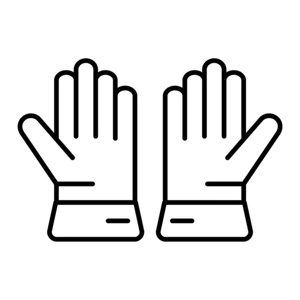 手套图标 概述手套矢量图解 孤立的符号 — 图库矢量图片