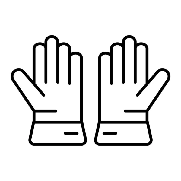 Guantes Icono Contorno Guante Vector Ilustración Símbolo Aislado — Archivo Imágenes Vectoriales