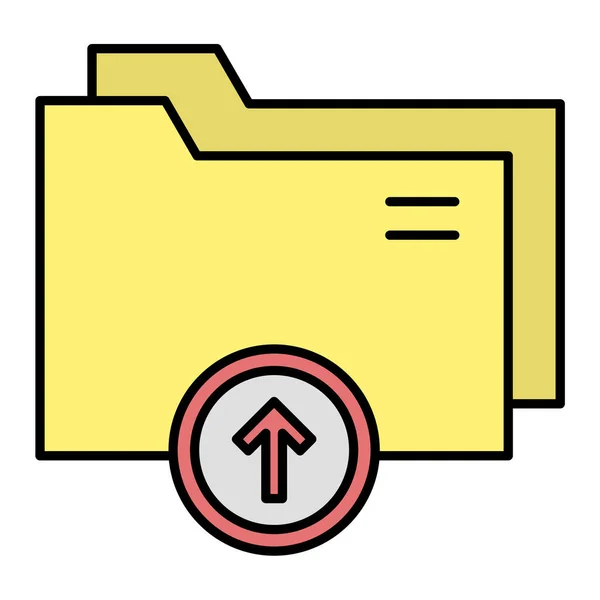 Ordner Web Symbol Einfache Illustration — Stockvektor