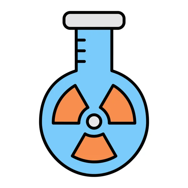 Nuclear Experiment Icon Vector Illustration — Stock Vector