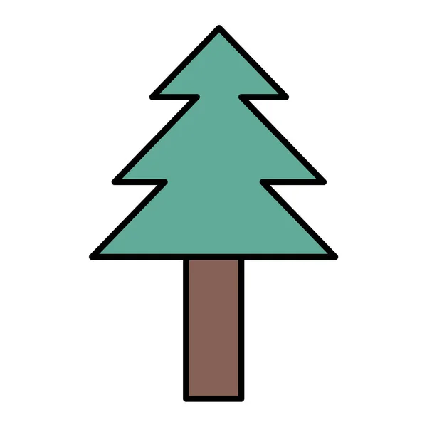 Pine Tree Icon Vector Illustration Design — Stock Vector