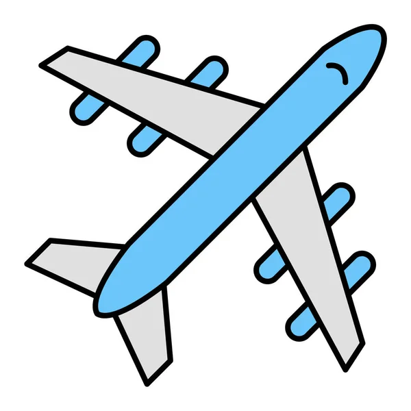 Icono Avión Vector Ilustración — Archivo Imágenes Vectoriales
