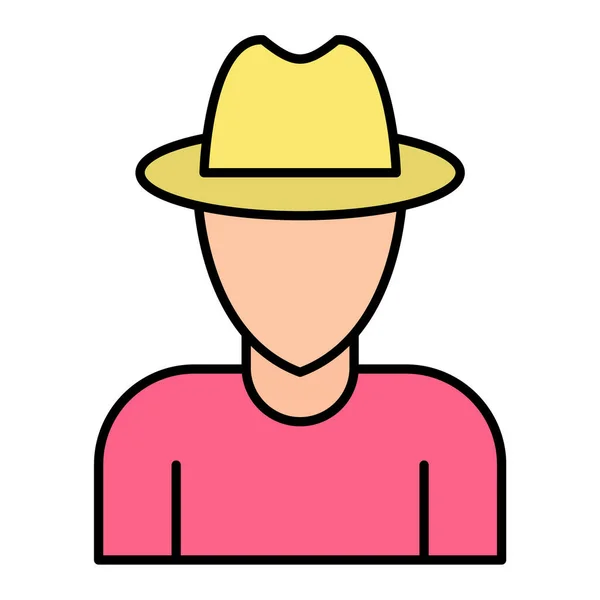 Человек Шляпе — стоковый вектор