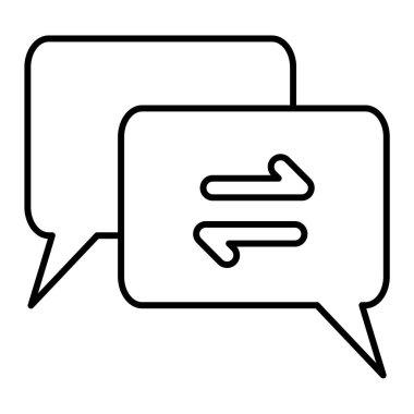 konuşma balonu simgesi, vektör illüstrasyonu