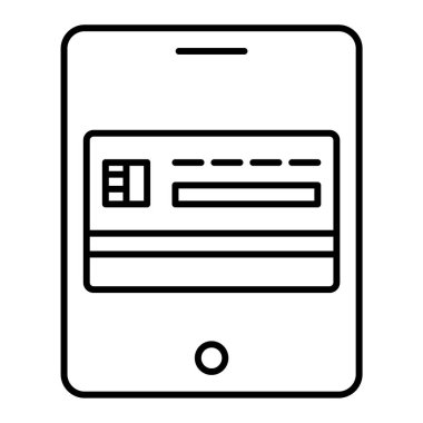 Kredi kartı ikonu vektör illüstrasyonu