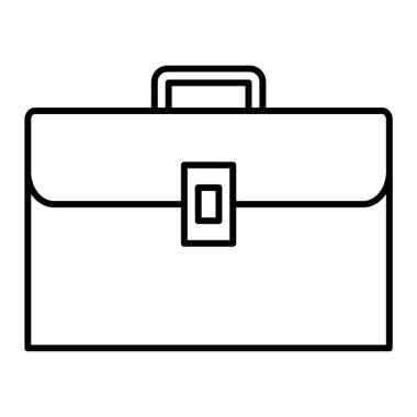 evrak çantası ikonu vektör illüstrasyonu