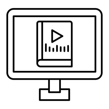 video oynatıcı simge vektör illüstrasyon tasarımı