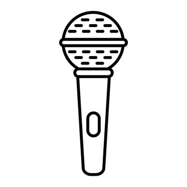 mikrofon simgesi. vektör illüstrasyonu
