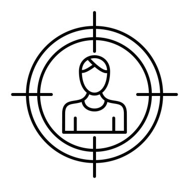 hedef simge vektör illüstrasyonu