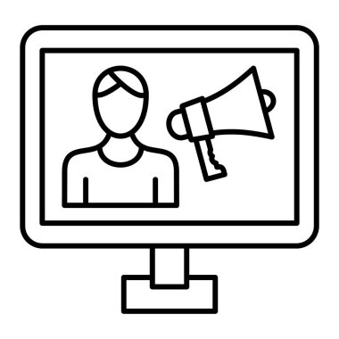 seo modern simgesinin vektör illüstrasyonu