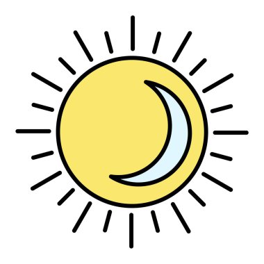 Güneş Simgesi Vektör illüstrasyonu