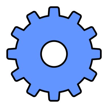 dişli simgesi vektör illüstrasyonu