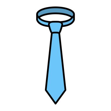 Kravat simgesi. Web için kravat vektör simgelerinin özet çizimi