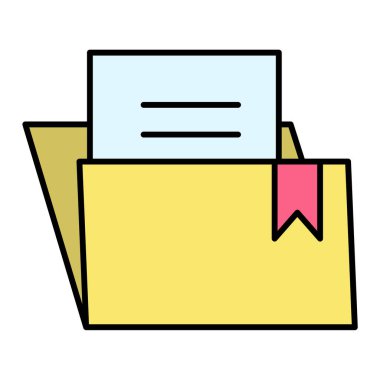 Dosya simgesinin vektör illüstrasyonu