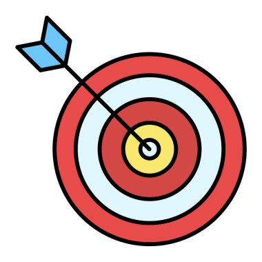 hedef simge vektör illüstrasyonu