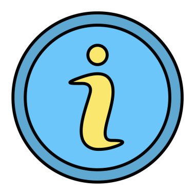 Bilgi, internet, web simgesi. vektör illüstrasyonu