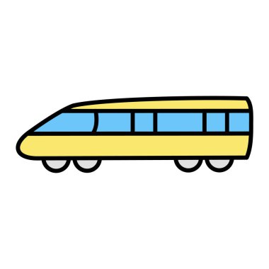 tren simgesi vektör illüstrasyonu