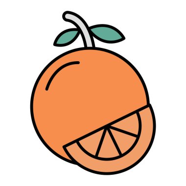 taze meyve ikonu vektör illüstrasyon grafik tasarımı