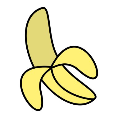 şirin karalama tropikal yapraklar ikon vektör illüstrasyon tasarımı