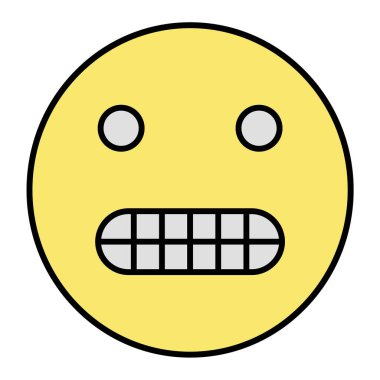 emoji. Web simgesi basit illüstrasyon