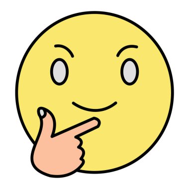 Gülen surat karalaması.